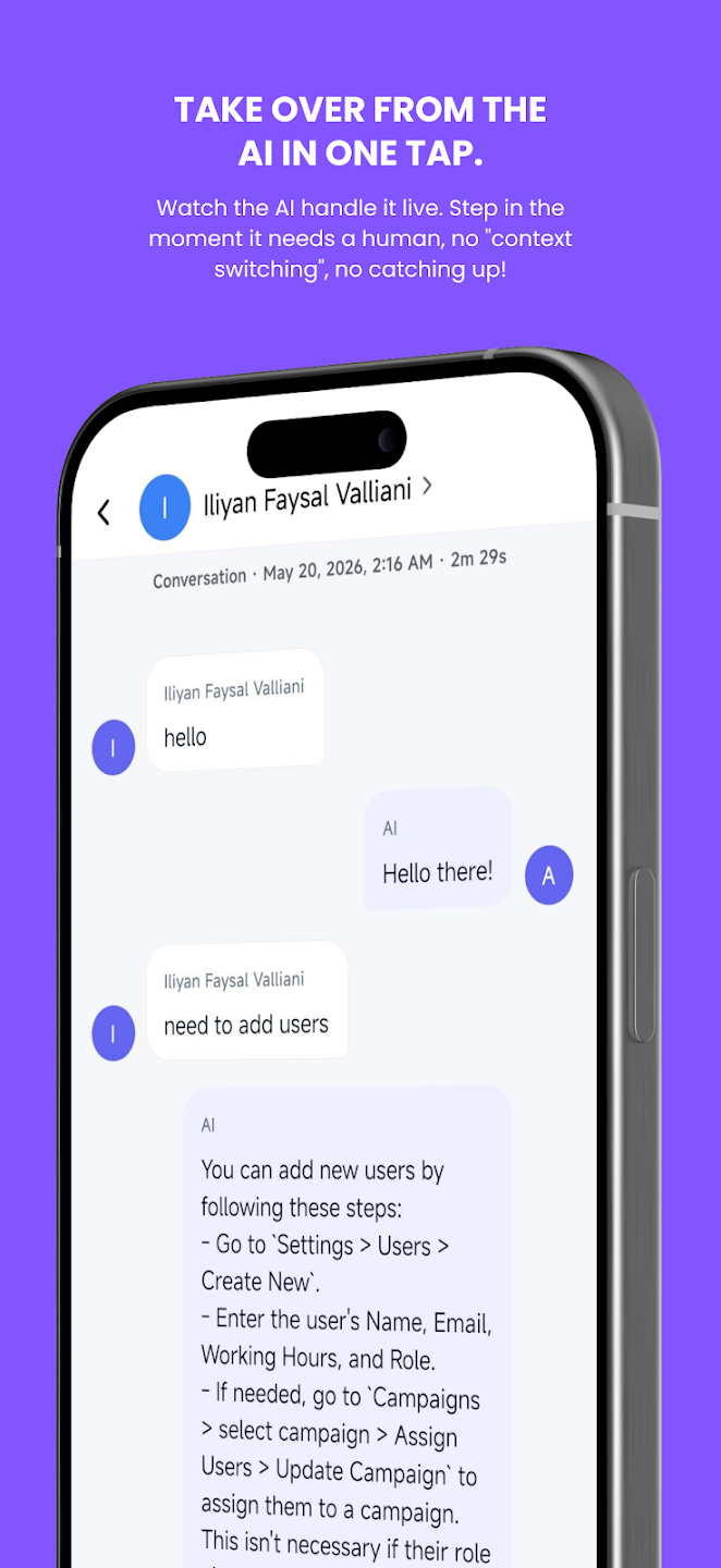 Talkgenie AI Live Takeover